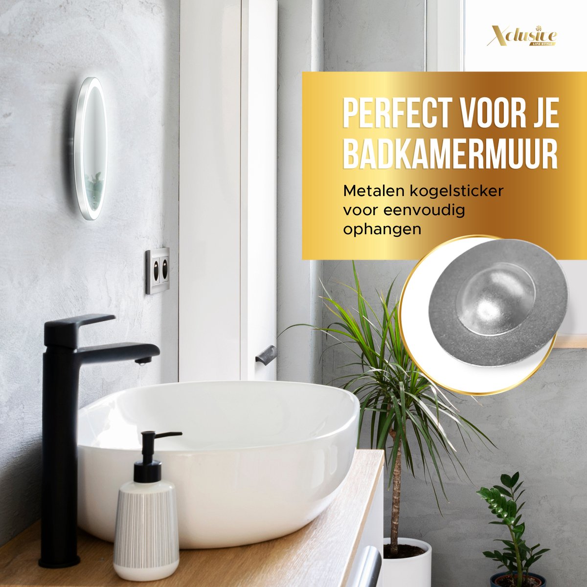 Make-Up Spiegel met LED Verlichting