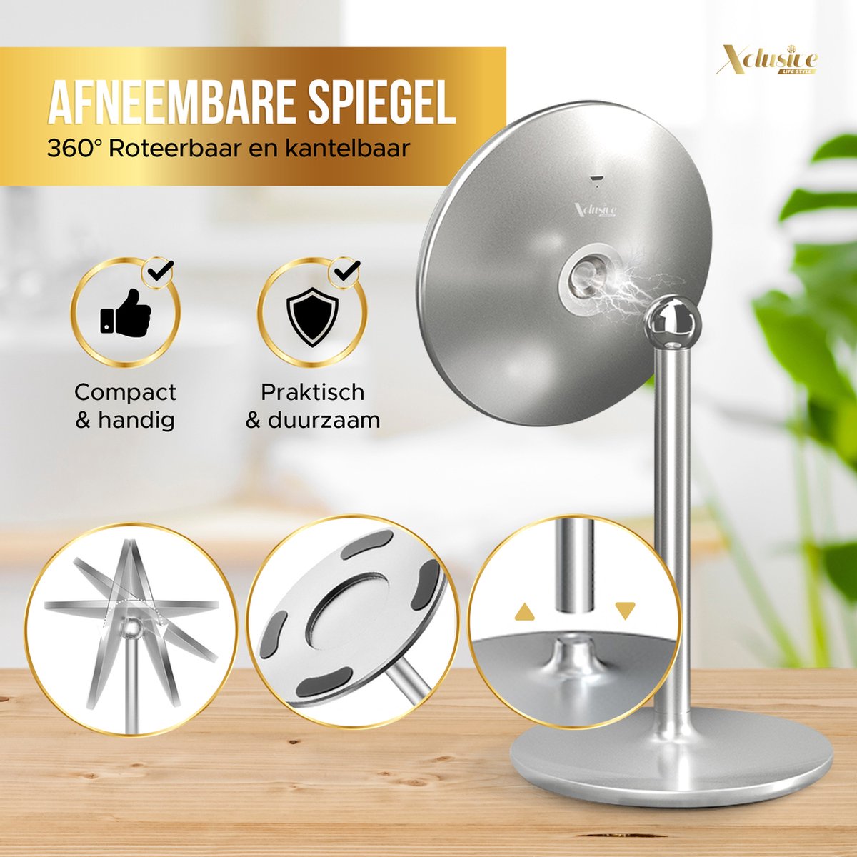 Make-Up Spiegel met LED Verlichting