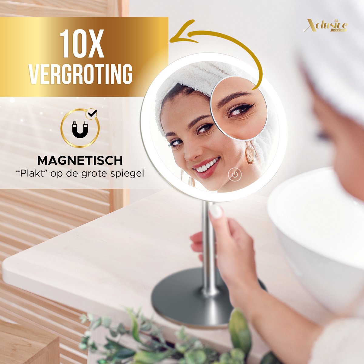 Make-Up Spiegel met LED Verlichting