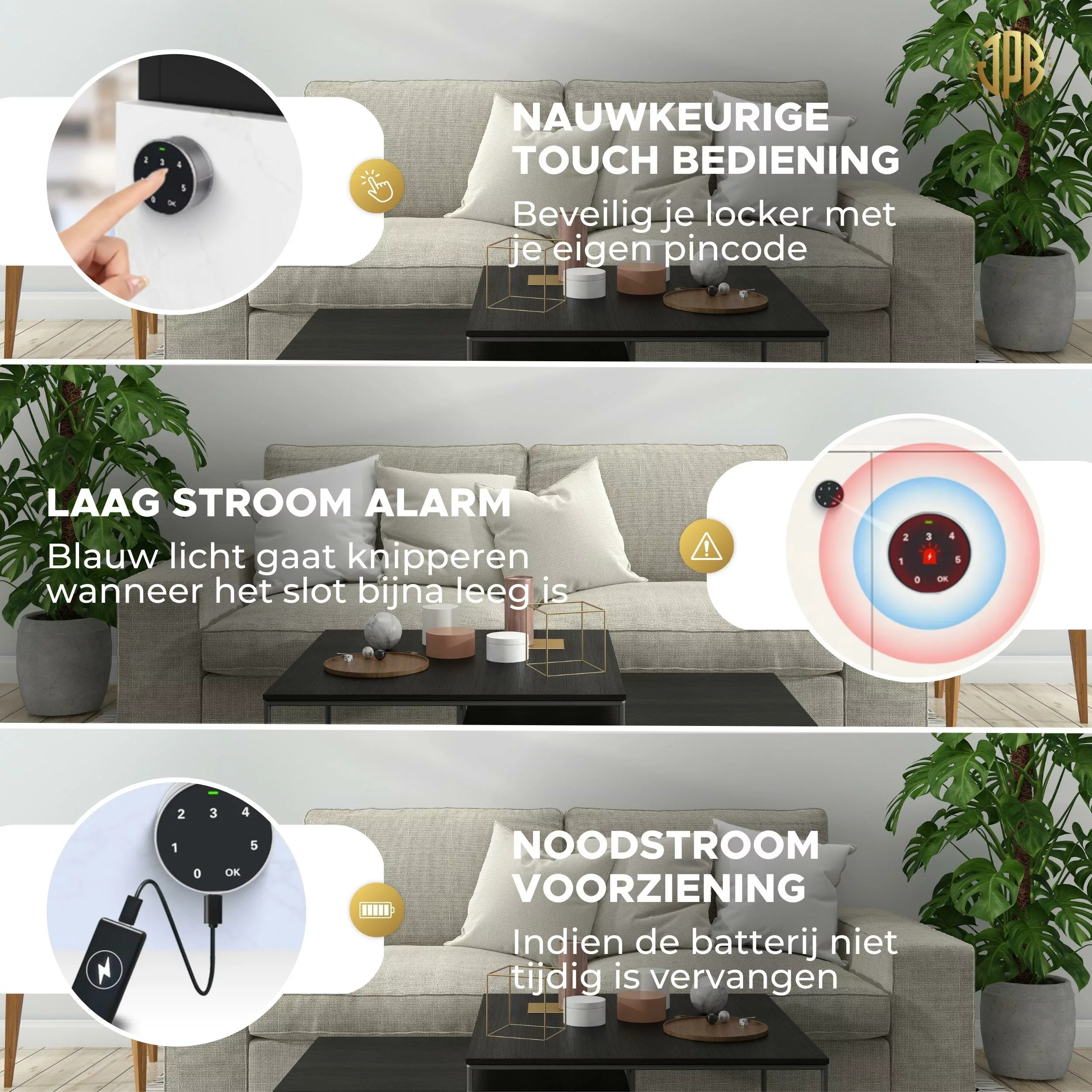 JPB Kantelslot met Pincode